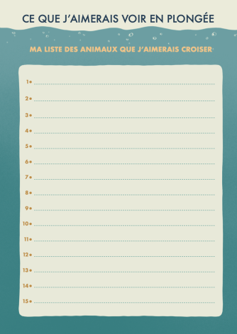 Carnet de plongée
