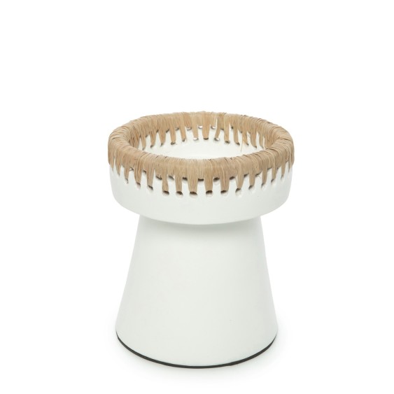 Bougeoir Pretty – Blanc Naturel