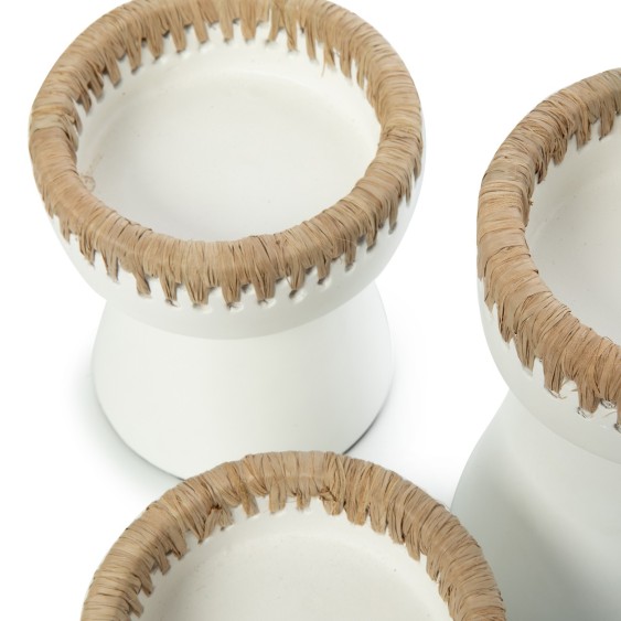 Bougeoir Pretty – Blanc Naturel