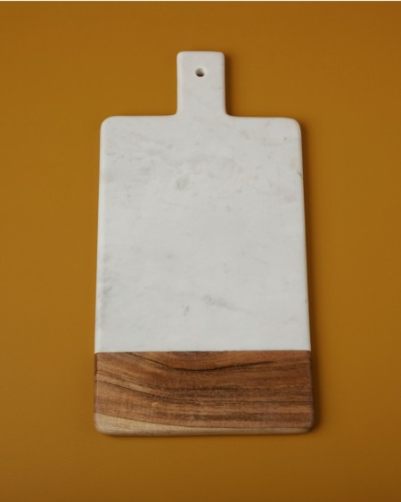 Plateau marbre & bois – Rectangulaire