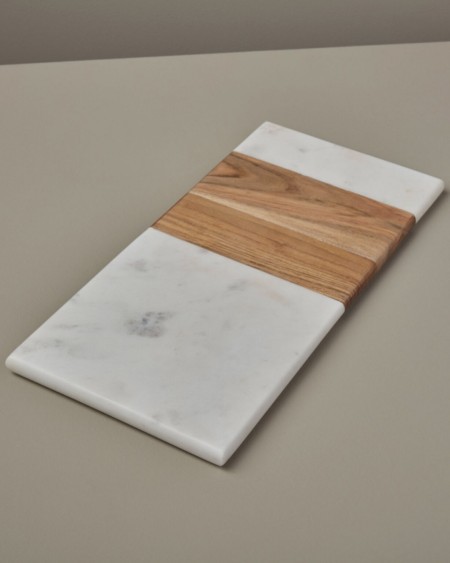 Plateau marbre & bois