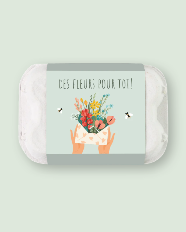 Boîte à fleurs – Des fleurs pour toi