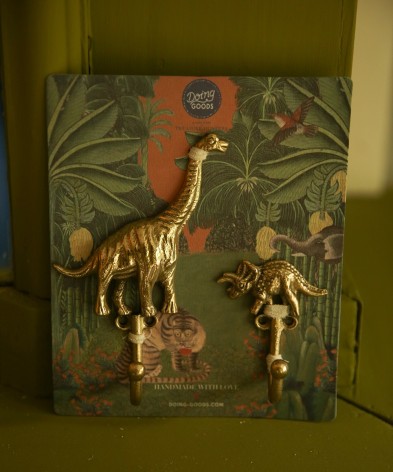 Crochets muraux – Duo dinosaures